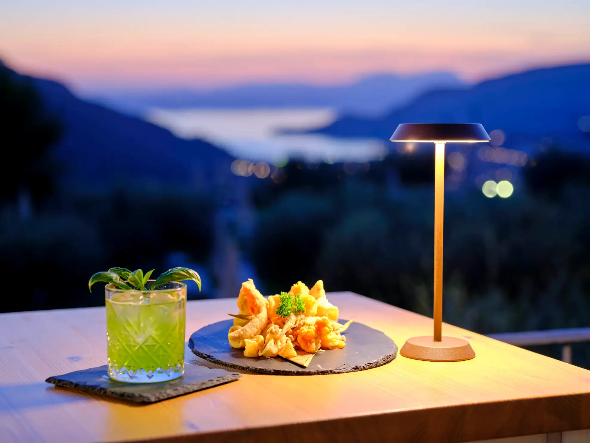 Cocktails and relaxation on the terrace